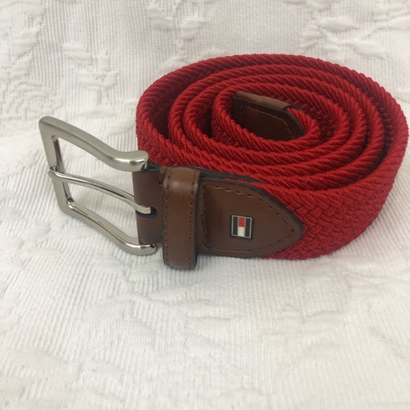 tommy hilfiger red belt